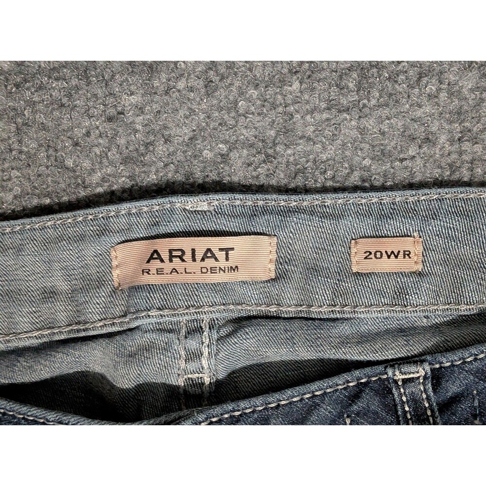 Ariat Jeans Womens 20WR (38x32) Perfect Rise Trouser Denim Western Blue - Picture 3 of 8